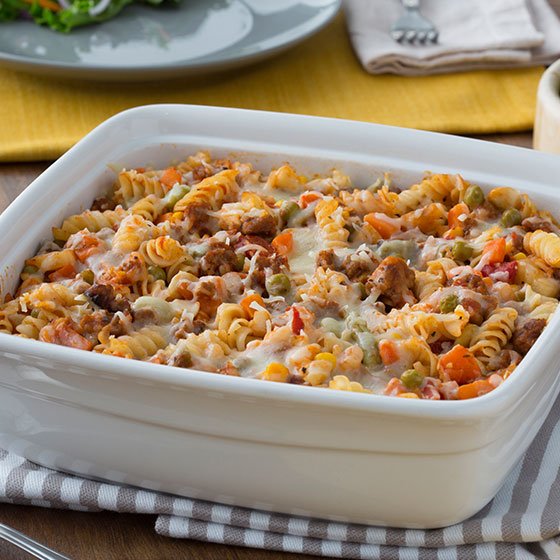 Italian Pasta Bake with Vegetables