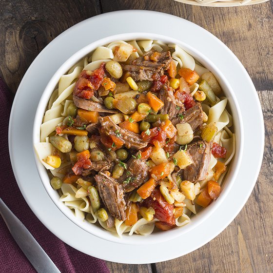 Slow Cooker Beef and Veggies